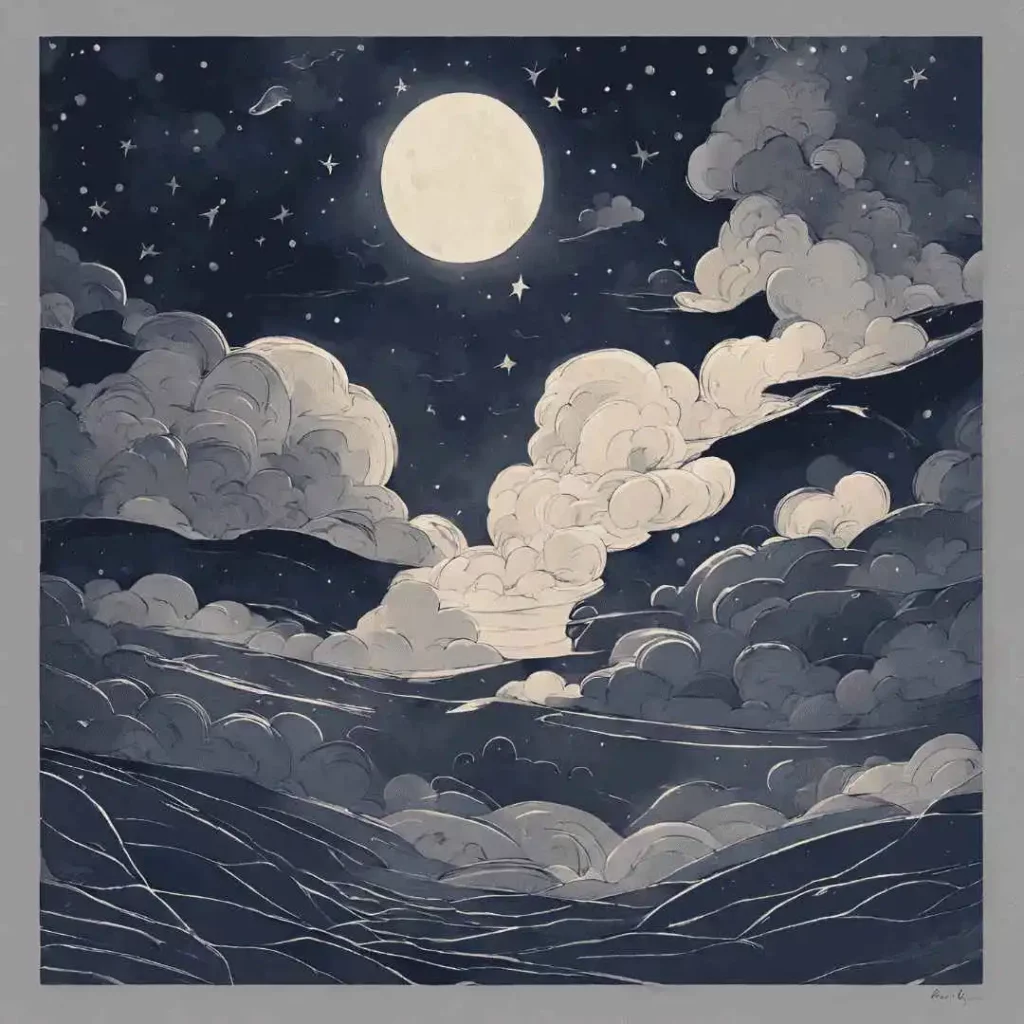 Night sky to symbolise sleep